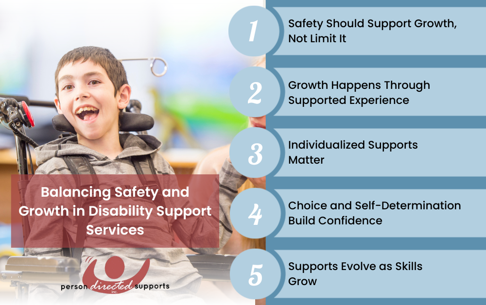 safety and growth in support services infographic
